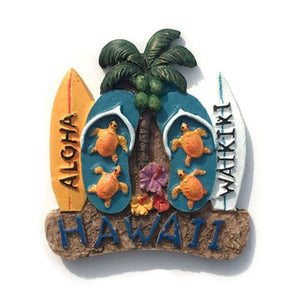3D Hawaii Flower Fridge Magnet