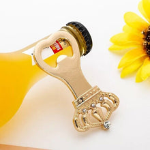 Load image into Gallery viewer, Golden Coated Crown Beer Bottle Opener
