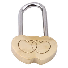 Load image into Gallery viewer, Ellenmar Heart-shaped Locks Couple Lovers Lock Marriage Wedding Padlock Travel Supplies Souvenirs but No Key