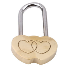 Load image into Gallery viewer, Ellenmar Heart-shaped Locks Couple Lovers Lock Marriage Wedding Padlock Travel Supplies Souvenirs but No Key