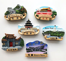 Load image into Gallery viewer, Beijing, China, Bird&#39;s Nest Hutong Great Wall Temple Of Heaven Fridge Magnets