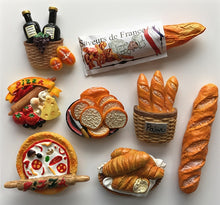 Load image into Gallery viewer, France Paper Bag Of Coarse Grains 3D Resin Fridge Magnets