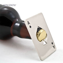 Load image into Gallery viewer, Poker Card Beer Bottle Opener Stainless Steel
