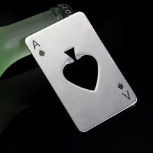 Load image into Gallery viewer, Poker Card Beer Bottle Opener Stainless Steel