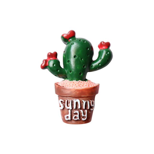 Cactus Sunny Plants Fridge Decoration Accessories