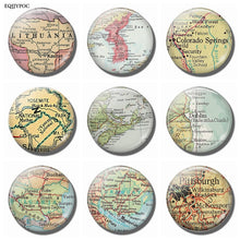 Load image into Gallery viewer, Map Souvenir Fridge Magnets